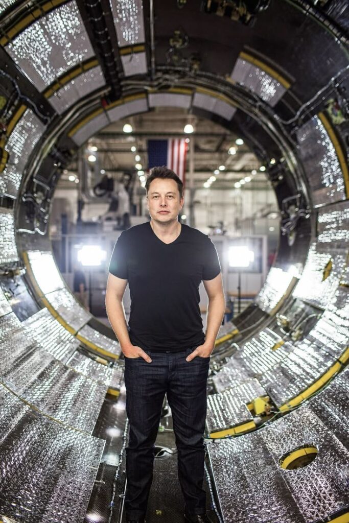 โPhoto of Elon Musk used for inspirational success quote.
