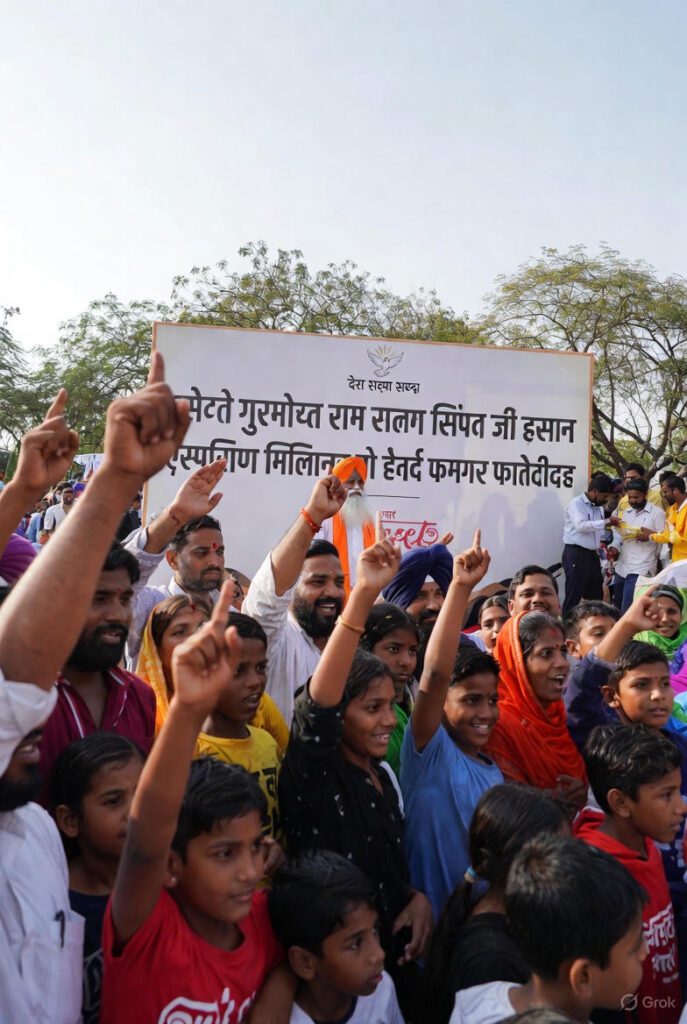 "Lakhs of people taking pledge against female foeticide under Saint Gurmeet Ram Rahim Ji's guidance"