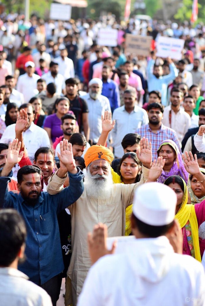 image "Saint Gurmeet Ram Rahim Singh Ji Insan inspiring millions against female foeticide at Dera Sacha Sauda"